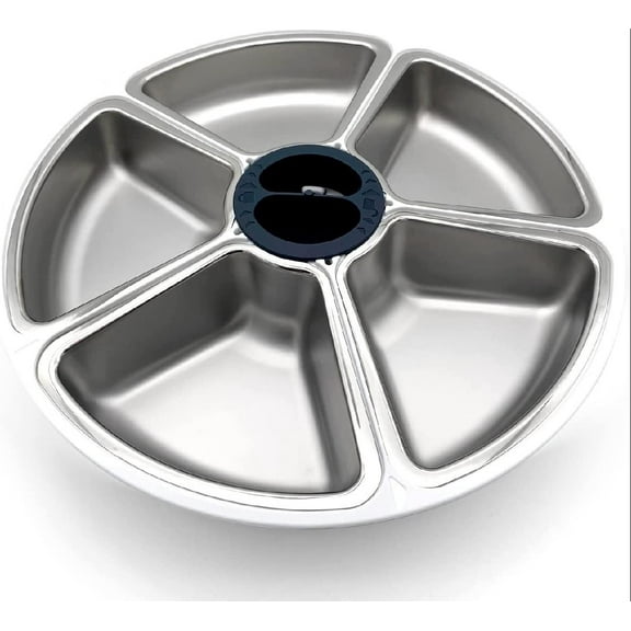 Stainless Steel Inserts for the Cat Mate and Closer Pets Five-meal Automatic (C500) Pet Feeder (Bowls Only)