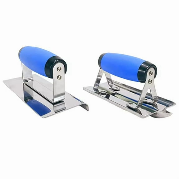 Stainless Steel Inside/Outside Corner Trowel Smooth Finishing Trowel with Ergonomic Comfort Handle Wall Cleaning Tools,2 * Plastering Trowel