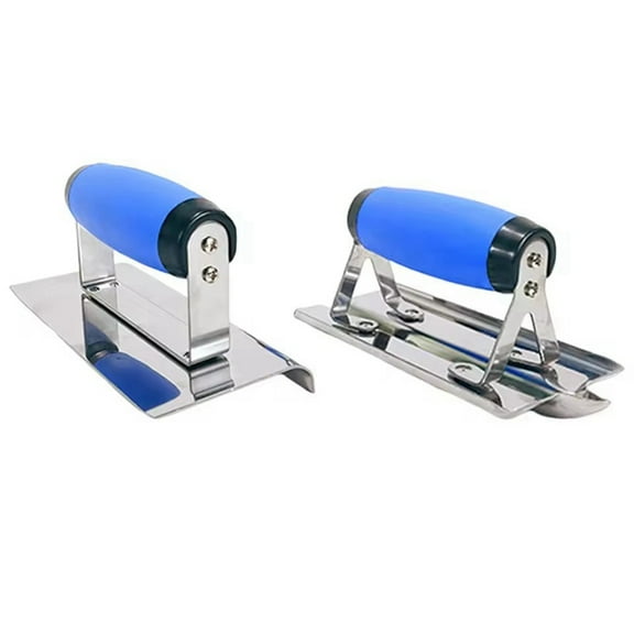 Stainless Steel Inside/Outside Corner Trowel Smooth Finishing Trowel with Ergonomic Comfort Handle Wall Cleaning Tools