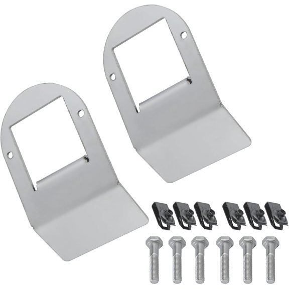 Stainless Steel Installation kit 2 count Watermelon Under Glow Frame Bracket Stainless Steel  Clamp Style Mount for 2 count Watermelon Lights, with Pre-Drilled Holes and Screws(Light Not Included)