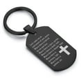thumbnail image 1 of Stainless Steel Instrument of Your Peace Prayer Dog Tag Keychain Circle Ring, 1 of 2