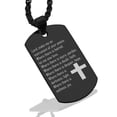 thumbnail image 1 of Stainless Steel Instrument of Your Peace Prayer Dog Tag Pendant Necklace, 1 of 3