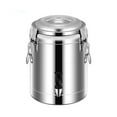 thumbnail image 1 of Stainless Steel Insulated Barrel with Faucet, Nsulation Barrel, Stainless Steel Water Storage Barrel, Stainless Steel Sealed Insulation Barrel, For Office and Outdoor Use, 1 of 7