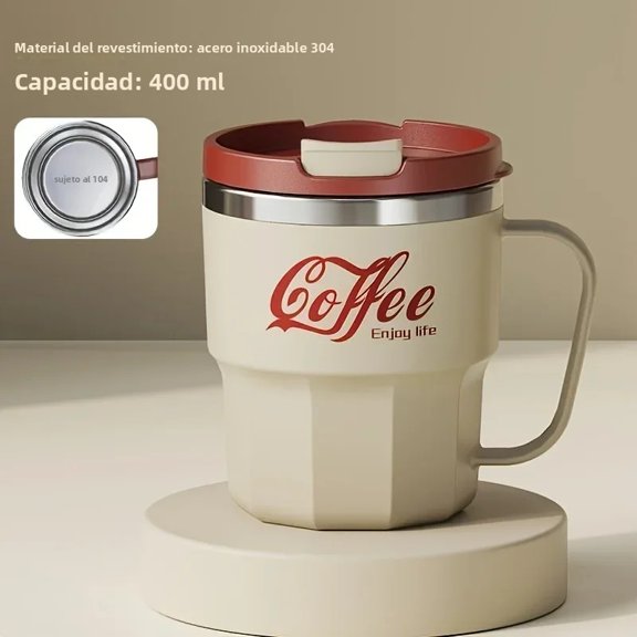 Stainless Steel Insulated Coffee Mug with Waterproof and Drop-Proof Lid for Home and Office Use, Dorm Room Cola Mug