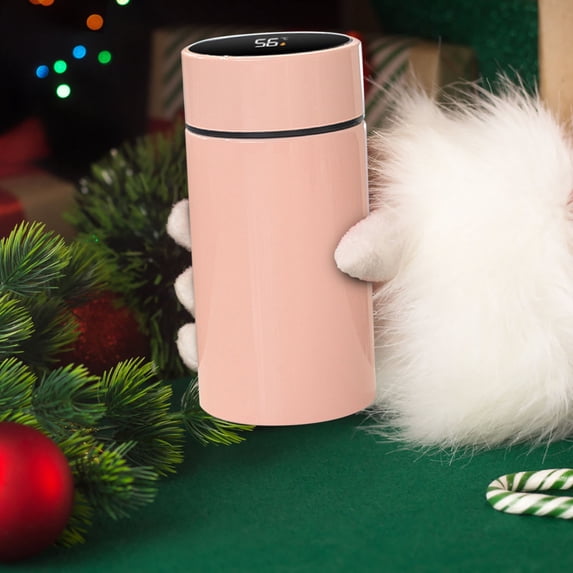 Stainless Steel Insulated Cup 200ml Mini Pocket Travel Mug with Smart Temperature Display | Reusable Thermal Tumbler for Coffee Tea Water | Portable Small Cup for Office Outdoor Home Travel