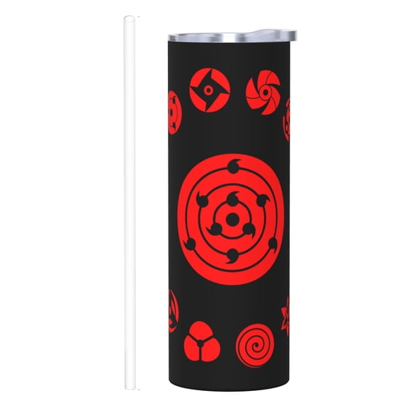 Stainless Steel Insulated Cup NARUTO IMPRESSION Graphic 20 OZ Stainless Sport Outdoor Double Wall Insulated Bottles With Straw