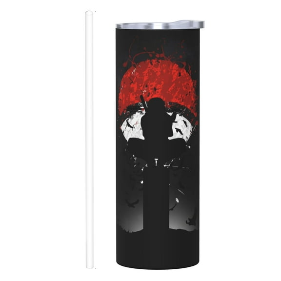 Stainless Steel Insulated Cup NARUTO IMPRESSION Graphic 20 OZ Stainless Sport Outdoor Double Wall Insulated Bottles With Straw​​