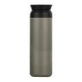 thumbnail image 1 of Stainless Steel Insulated Cup with Flat Lid Reusable Heat-Resistant Bottle for Home Car Office, 1 of 5
