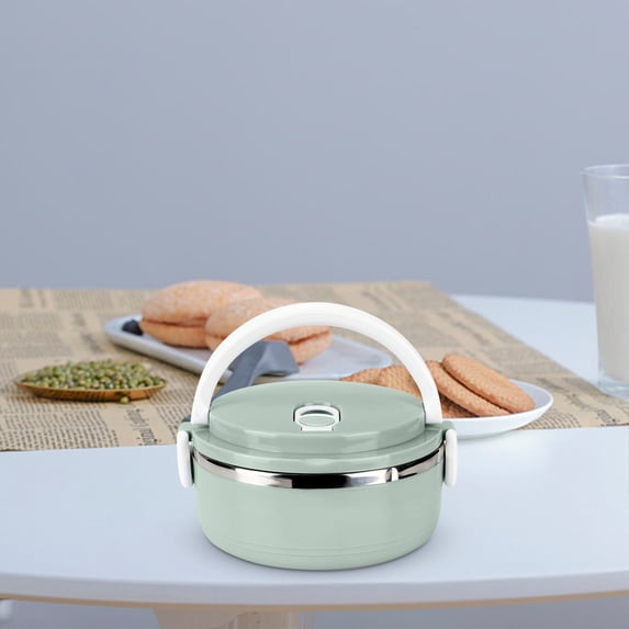 Stainless Steel Insulated Lunch Box Multi-Layer Bento | Leak Proof Airtight Food Container | Portable Thermal Fresh-Keeping Box with Locking Lid, Easy Clean, Polished Finish