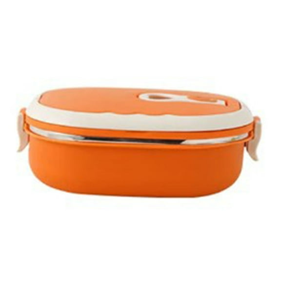 Stainless Steel Insulated Lunch Box Rectangular Lunch Box Student Lunch Box Sealed Plastic Steel Fresh Keeping Box High-quality