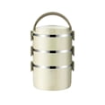 thumbnail image 1 of Stainless Steel Insulated Lunch Box Set 1/2/3/4 Layer Bento Container with Carry Bag Thermal Compartment Food Storage for Work Travel Camping Reusable Eco Friendly, 1 of 5