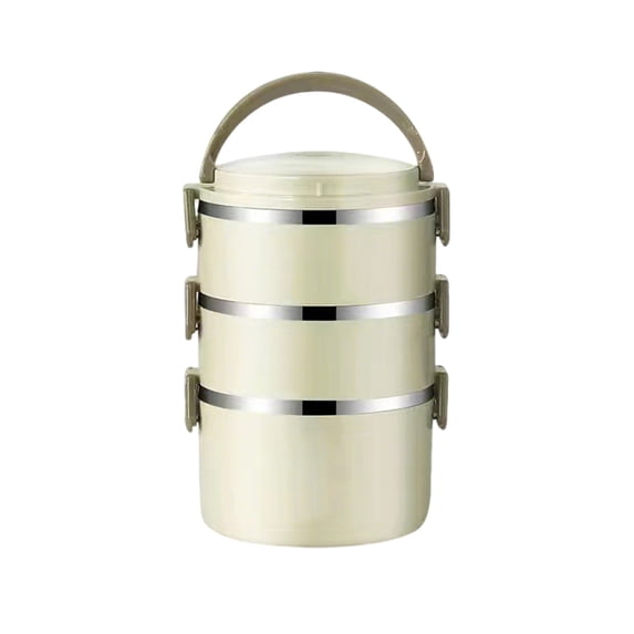 Stainless Steel Insulated Lunch Box Set 1/2/3/4 Layer Bento Container with Carry Bag Thermal Compartment Food Storage for Work Travel Camping Reusable Eco Friendly