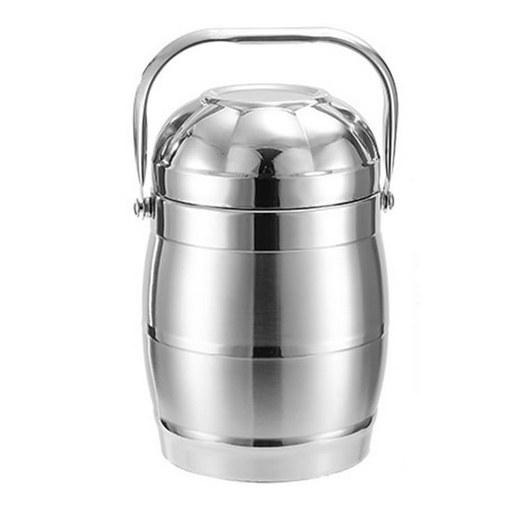 Stainless Steel Insulated Lunch Box with Handle, Portable Thermal Lunch Box, Stainless Steel Food Jar for Hot and Cold Meals