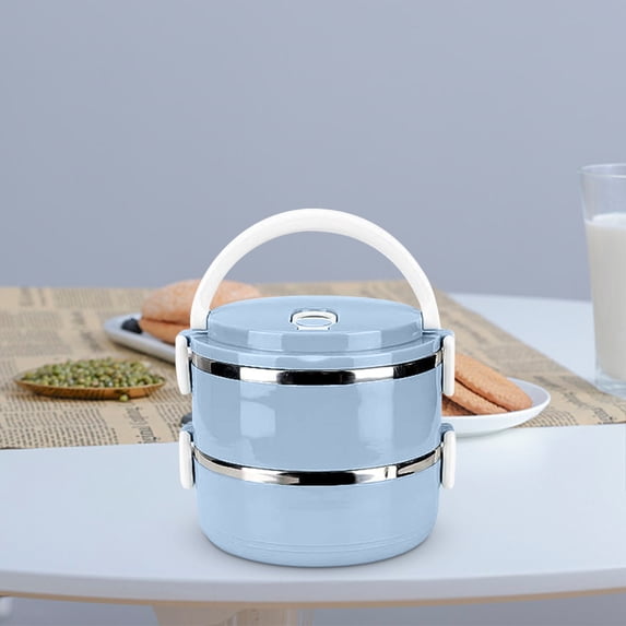 Stainless Steel Insulated Lunch Container with Leakproof Seal, Multi-Layer Bento Box for Office or Work, 1 Count