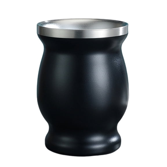 Stainless Steel Insulated Mate Tea Cup Portable Travel Gourd for Hot Beverages Compact Lightweight Design with Ergonomic Handle and Modern Functional Utility