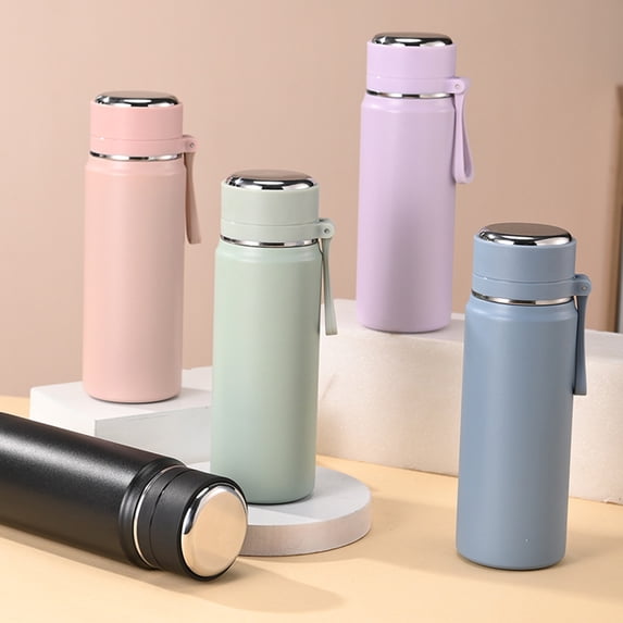 Stainless Steel Insulated Mug with Vacuum Technology, 24-hour Temperature Retention Travel Tumbler for Hot and Cold Beverages, Leak-proof One-button Lid, Topliu