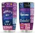 thumbnail image 1 of Stainless Steel Insulated Tumbler with Lid - 20oz, Perfect Daughter Gift from Mom/Dad or Godmother, 1 of 6
