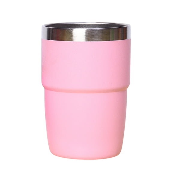 Stainless Steel Insulated Tumbler with Lid Double Wall Vacuum Travel Cup Hot Cold Beverages Portable Daily Use Pink