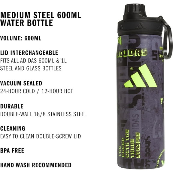 Stainless Steel Insulated Water Bottle, 20 oz, BPA-Free, Double-Walled, for Men, Women, Kids