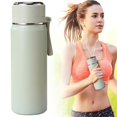 thumbnail image 1 of Stainless Steel Insulated Water Bottle, Large Capacity Portable Tumbler, Leakproof Stylish Sports Drinkware, Durable Water Bottle for Sports, Travel, and School (Light Green,8.7 inch), 1 of 9