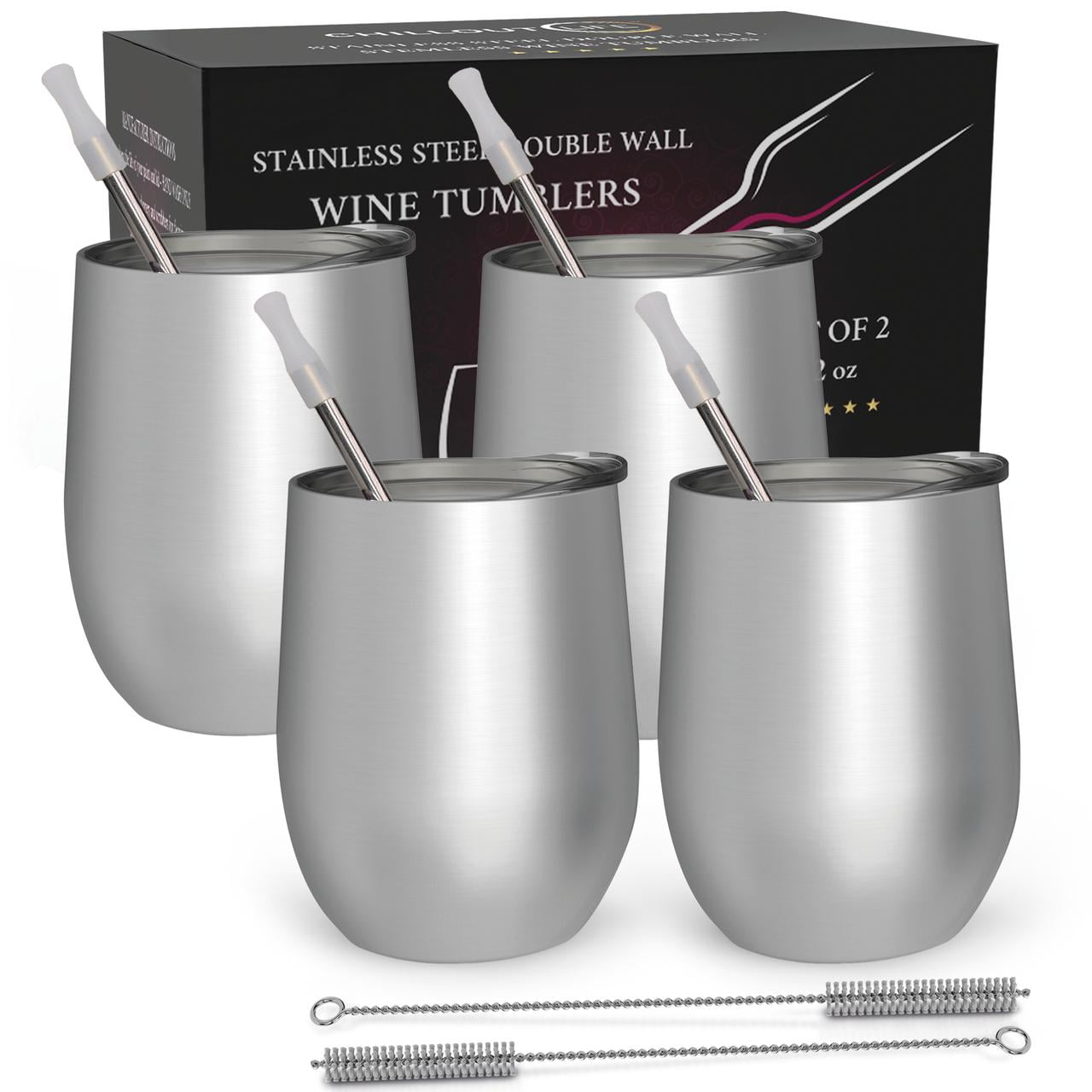 OTW Insulated Wine Tumbler - 12oz (2 Pack) from Oak Tree Winery