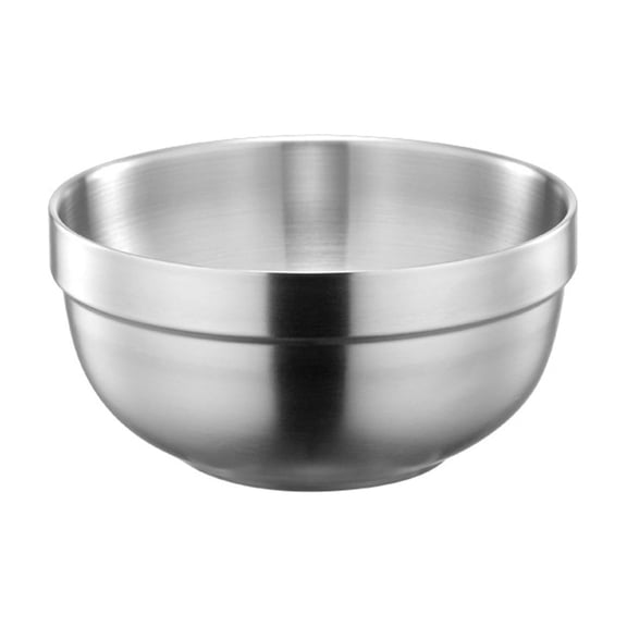 Stainless Steel Insulation Bowl Double Layer Insulated Bowl for Soup and Snacks Serving Dishes for Sauces and Rice