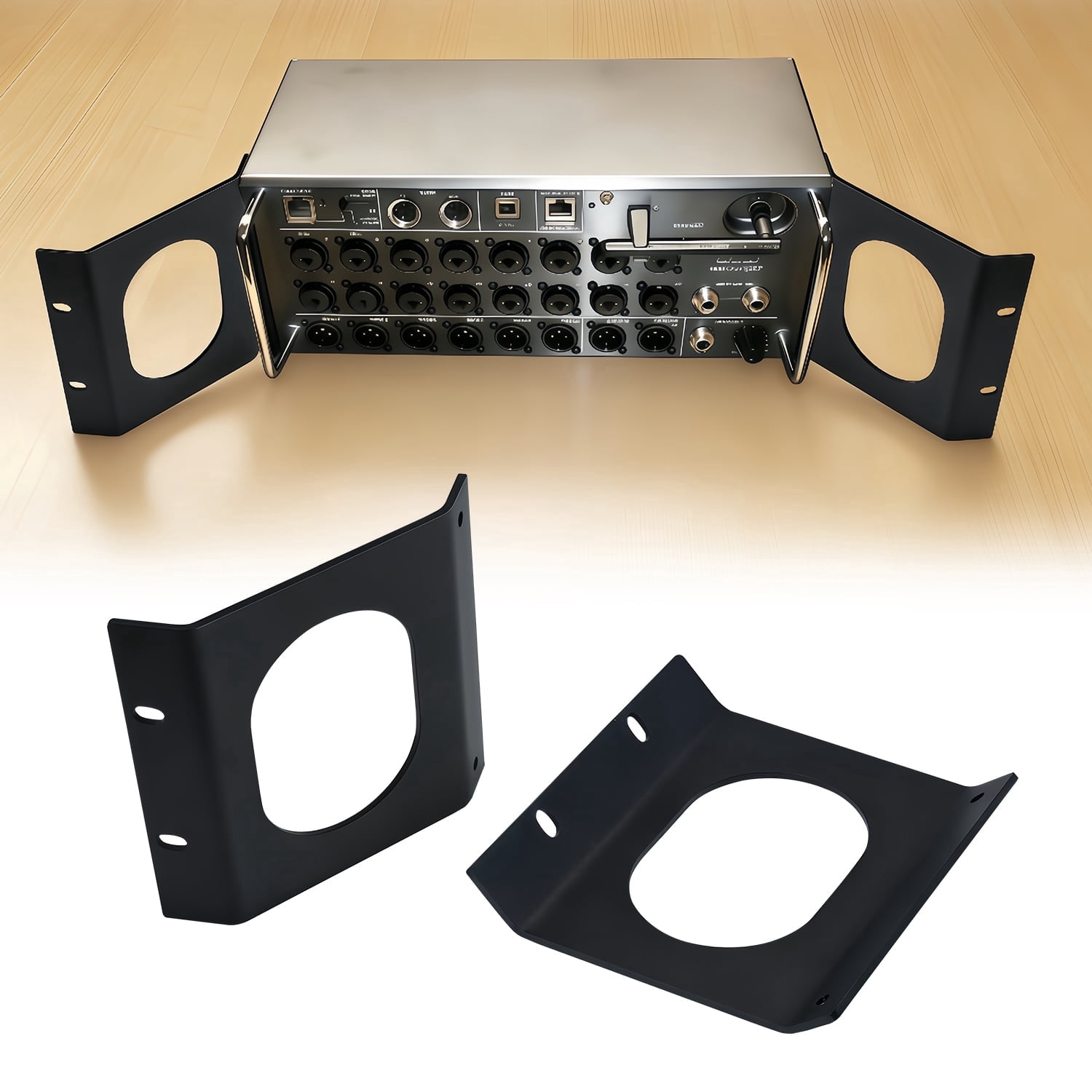 Stainless Steel Integrated Rack Mount Ears for Behringer XR18/Behringer ...