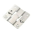 thumbnail image 1 of Stainless Steel Interlock Hanging Buckle, Flush Concealed Mount Brackets, Z Clip Bracket Furniture Connector for Picture Display and Art Mounting,Stainless Steel Interlock Buckle Large, 1 of 8
