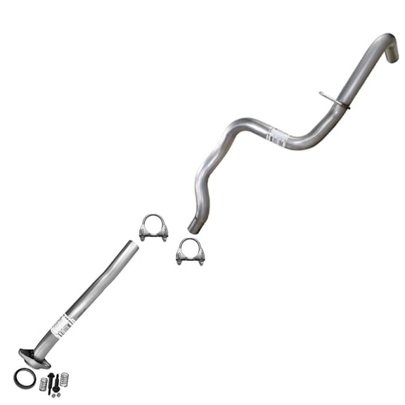 Northeastern Exhaust | Stainless Steel Intermediate Pipe & Tail Pipe Exhaust System Kit Compatible for Ford Ranger 20042011 4.0L 112" WB | Truck | Free Gasket, Clamps & Spring Bolt Kit | Direct-Fit