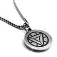 thumbnail image 1 of Stainless Steel Iron Man Round Medallion Pendant Necklace, 1 of 3