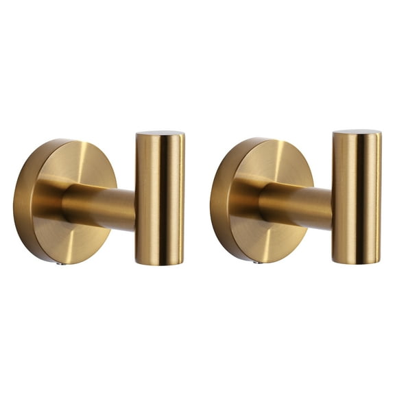 Stainless Steel J-Hook Robe/Towel Hook in Gold