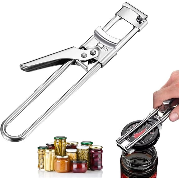 Stainless Steel Jar Opener - Adjustable Jar Lid Opener for Seniors