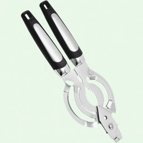 Stainless Steel Jar Opener for Seniors with Arthritis - Heavy-Duty Bottle and Jar Opener - Multi-Functional Can Opener - One Size