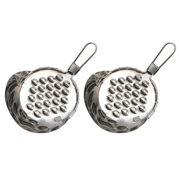 TOYMYTOY 2Pcs Plated Silver Stainless Steel Jelly Plane Kitchen Tool for Efficient Cold Noodle Scraper Use