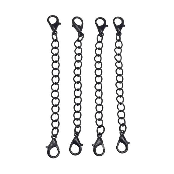 Stainless Steel Jewelry Extender Chains – 18 Piece Suitable For Necklaces Bracelets And Anklets; Lengths: 1" 2" 3" 4" 5" 6" Initial Pendant Necklace Necklaces Real Thick Necklaces for Women Rosary