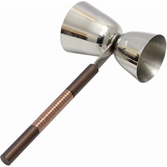 Stainless Steel Jigger | Oil Rubbed Bronze & Copper Finish | 3x1x7" | Cocktail Measure | Bar Tool