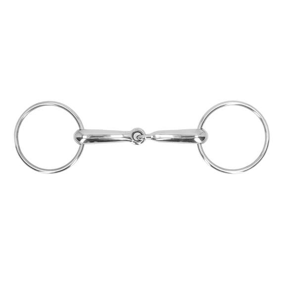 Stainless Steel Jointed Horse Bit with Chewing Roller, 135mm Mouthpiece for Equestrian Training Estrela