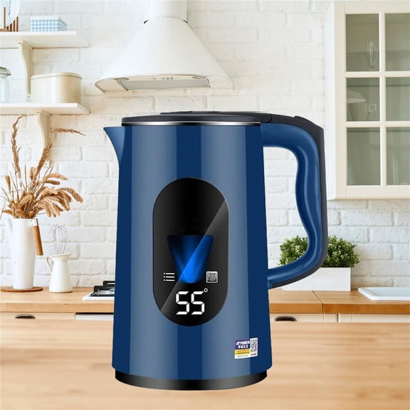 Stainless Steel Kettle Electric, 3.0L Cordless Structure with Digital Temperature Display, for Home and Kitchen Hot Water Preparation, Tea Making and instant Meal Prep