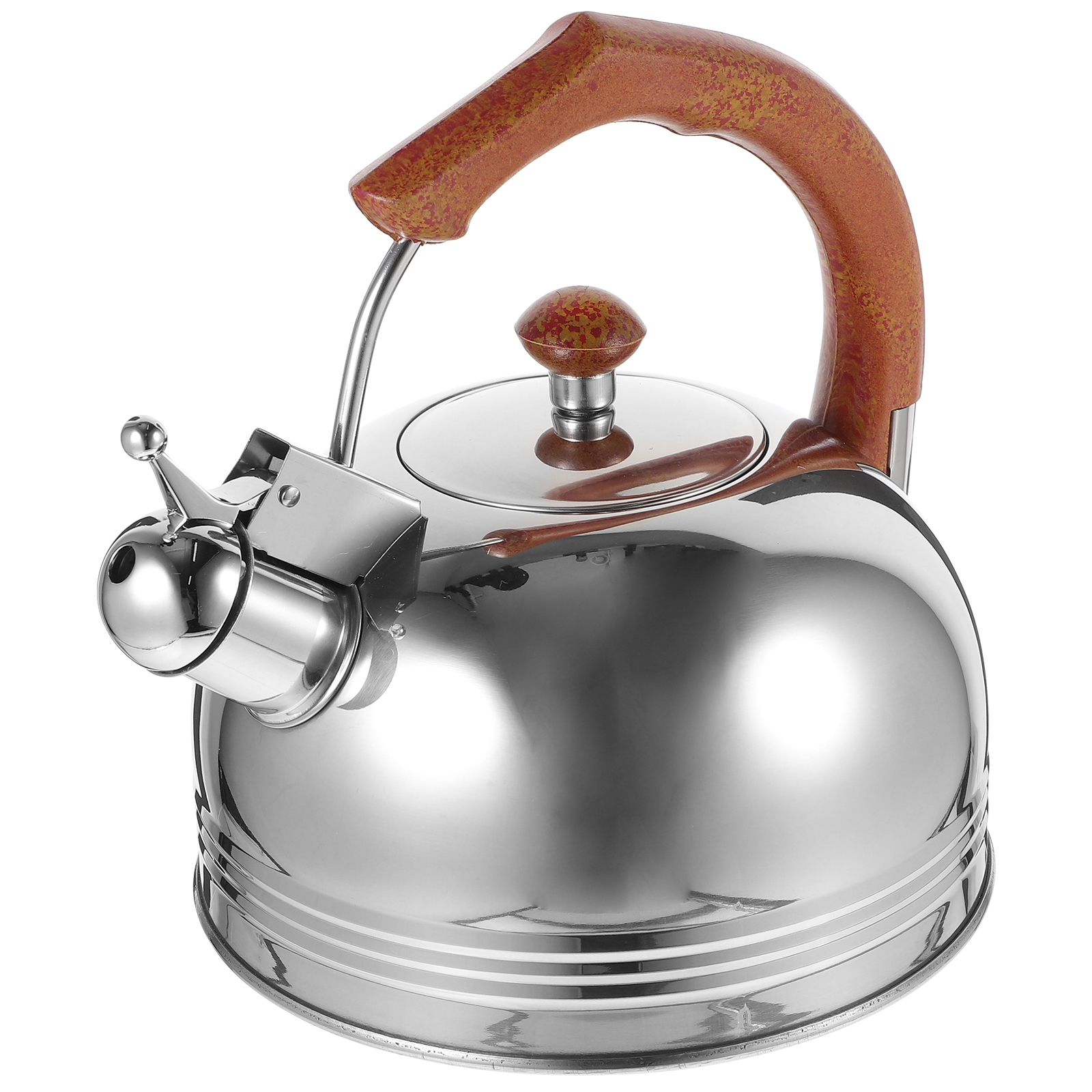Stainless Steel Kettle Tea Stovetop Pot Water Sounding Loud Whistle