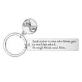 thumbnail image 1 of Stainless Steel Key Chain Gift Creative Fashion Engraved Letters Keyring Car Keyholder Bag Charm Pendant Keychain Jewelry, 1 of 5