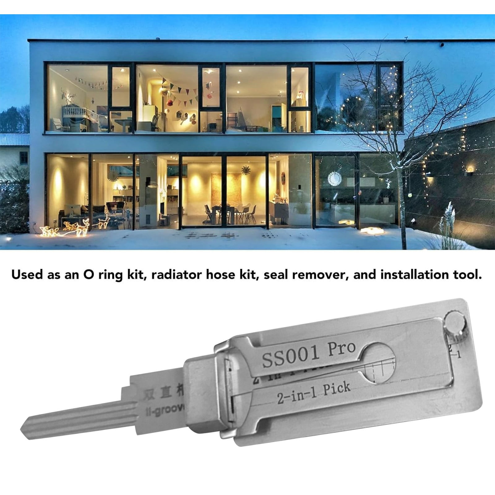 Stainless Steel Key Decoder 2-in-l Pick SS001 Pro - Walmart.com