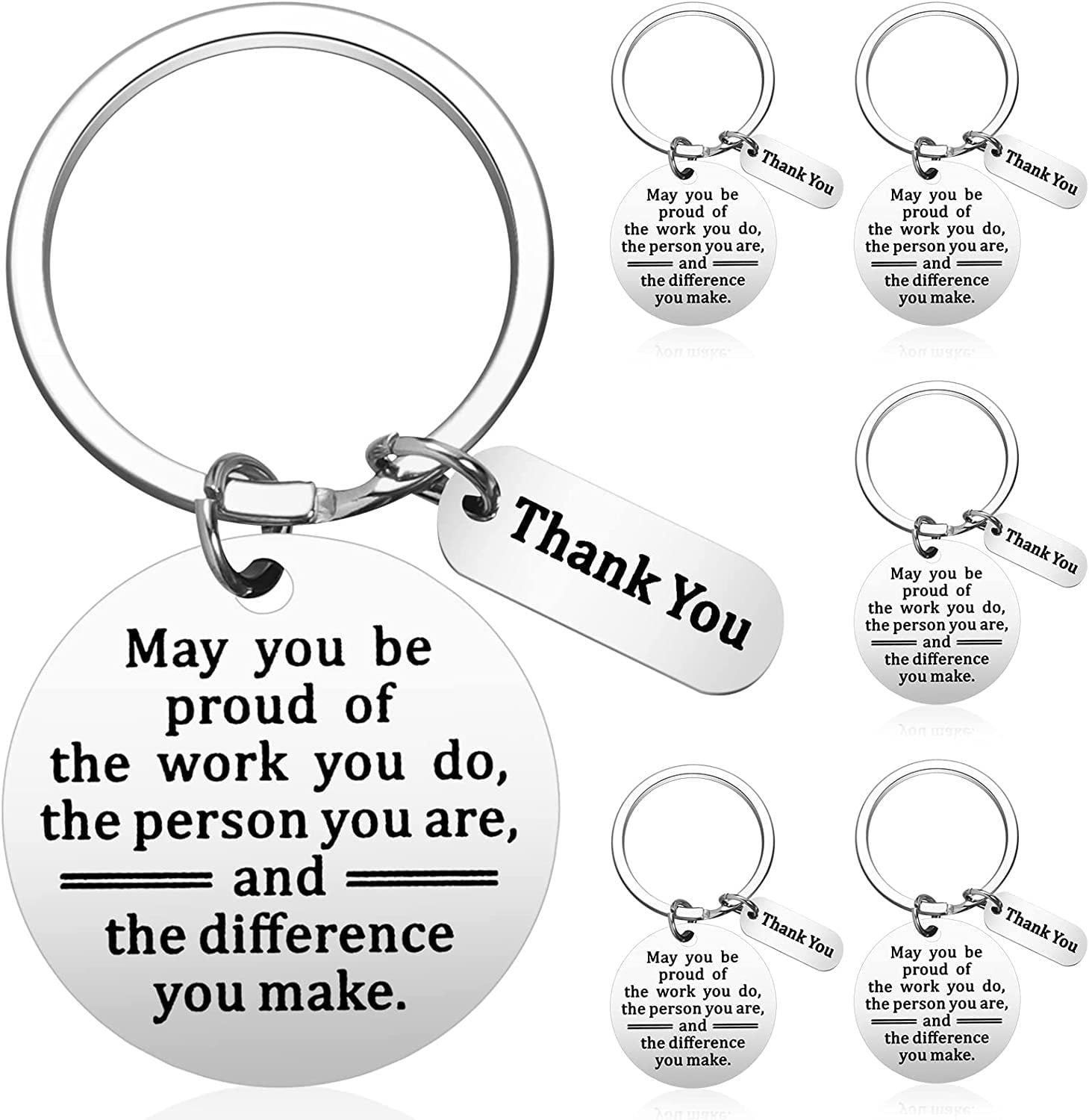 Stainless Steel Key Ring:  A Thoughtful Friendship Gift for Colleagues, Expressing Gratitude and Appreciation