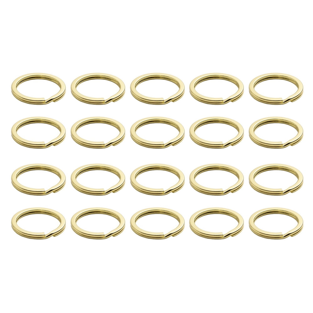 Stainless Steel Key Rings - 20 Pcs Gold Round Split Key Rings for ...