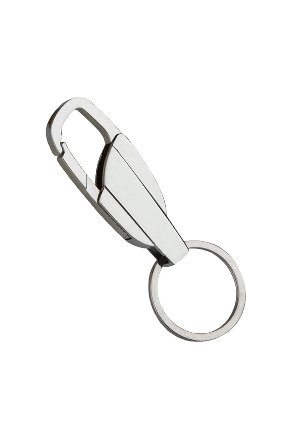 Stainless Steel Keychain Car Key Chain Pendant Thickened Lock Keychain Men's Pendant Ring Fast Hanging Ring