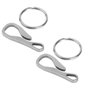 Stainless Steel Keychain Clip Multifunctional Keyring Keychain Lightweight Belt Key Holder Small Keychain Key Organizers