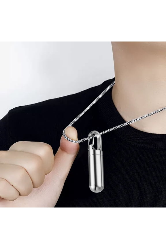 Stainless Steel Keychain Container for Travel and Everyday Use – Compact Portable Small for Pouches Purses and Pockets