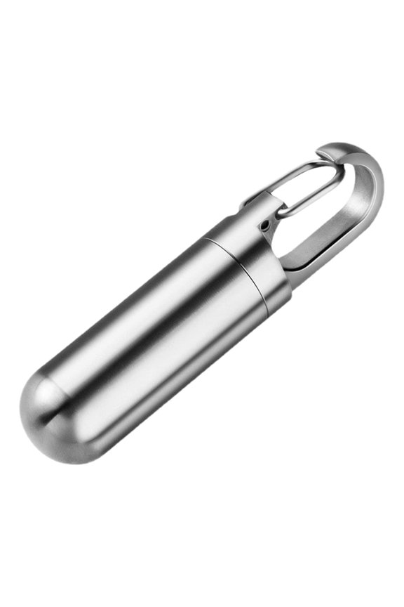 Stainless Steel Keychain Holder Portable Small Container Travel For Purse Pocket