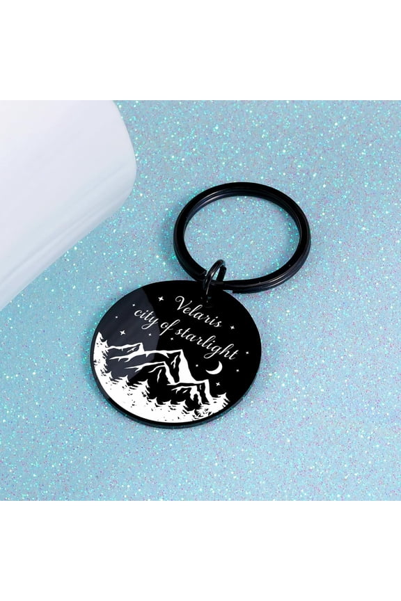 Stainless Steel Keychain - Inspirational Gift for Fans, Friends & Family - Unisex, All Ages - Black