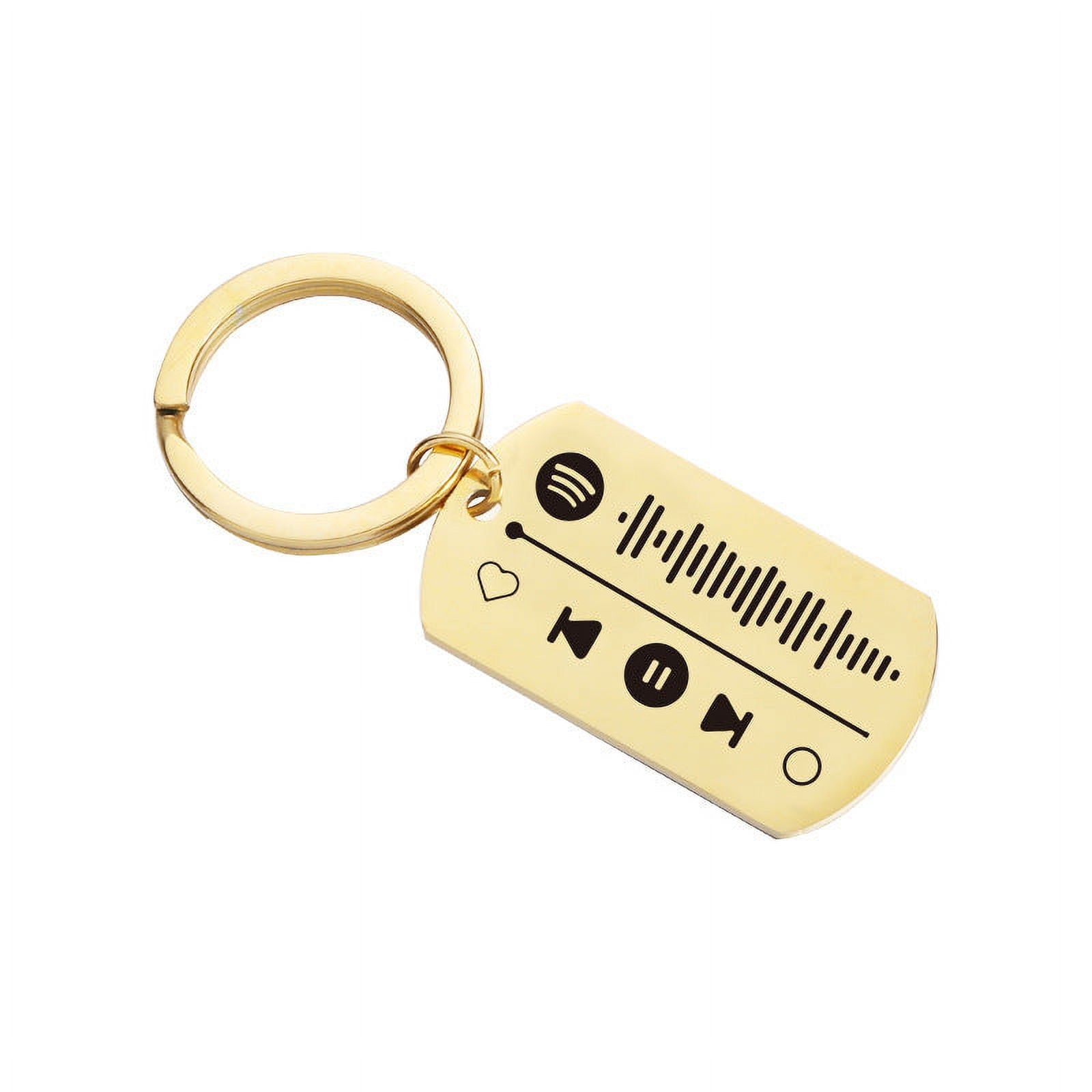 Stainless Steel Keychain Simple Personality Key Ring Mirror Polished Surface Durable Metal Key Chain Strong Key Holder