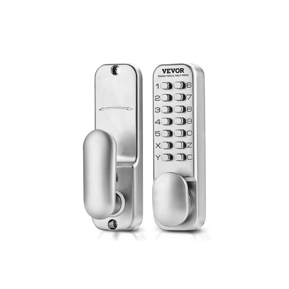 Stainless Steel Keyless Entry Door Lock,Single-Sided Mechanical Keypad Lock for Outdoor Gate,Fence,Garage,and Yard Security